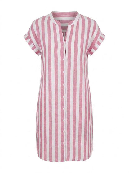 Noémie | Vestido camisero elegante a rayas