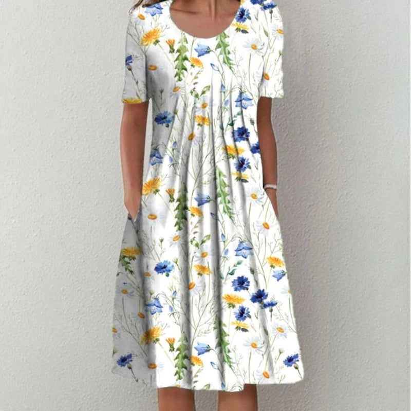 Hailey | Elegante y casual vestido floral con bolsillos