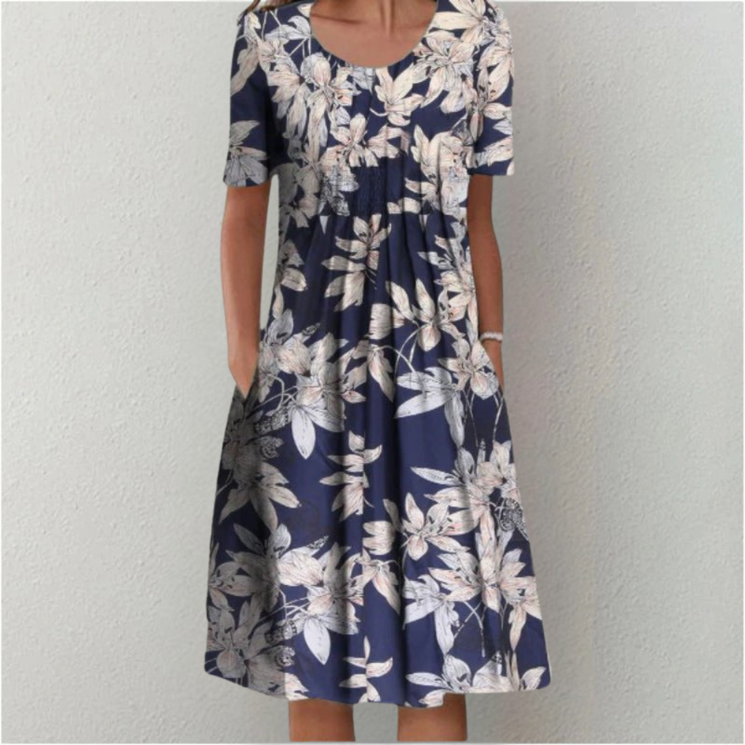Hailey | Elegante y casual vestido floral con bolsillos