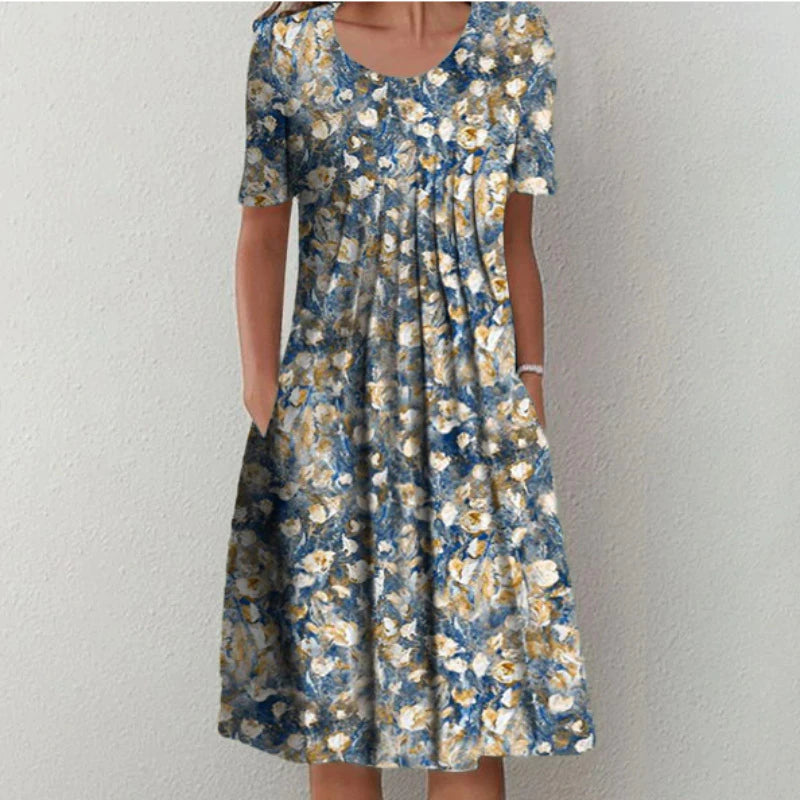 Hailey | Elegante y casual vestido floral con bolsillos
