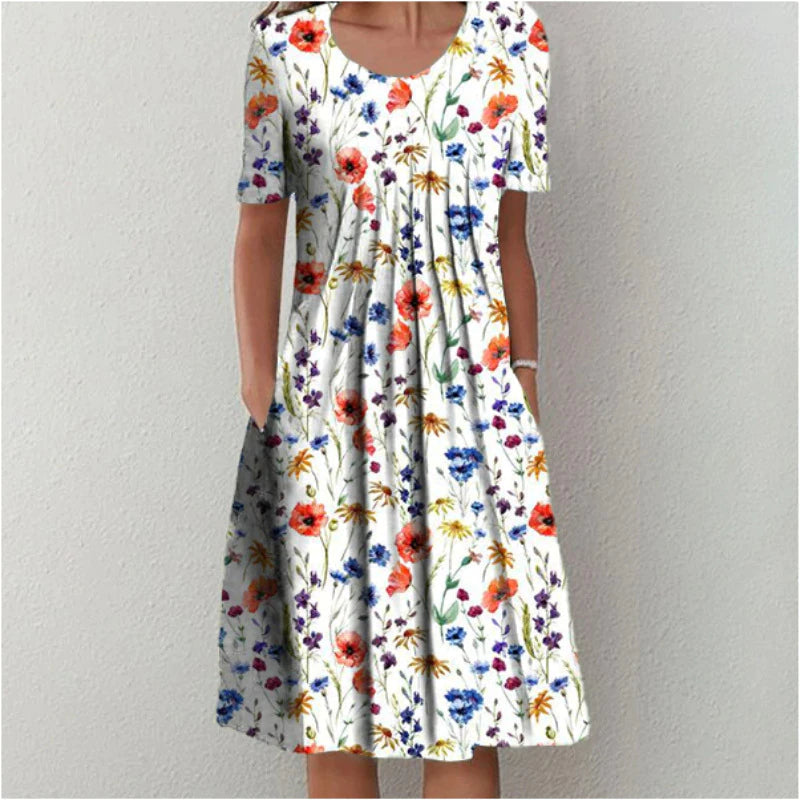 Hailey | Elegante y casual vestido floral con bolsillos