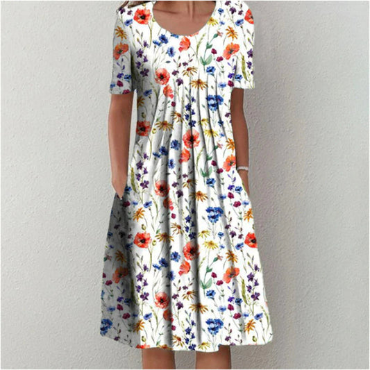 Hailey | Elegante y casual vestido floral con bolsillos